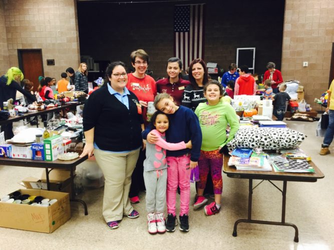Employees of Wegmans and participants at the Winifred Crawford Boys & Girls Club of Jamestown are pictured. 